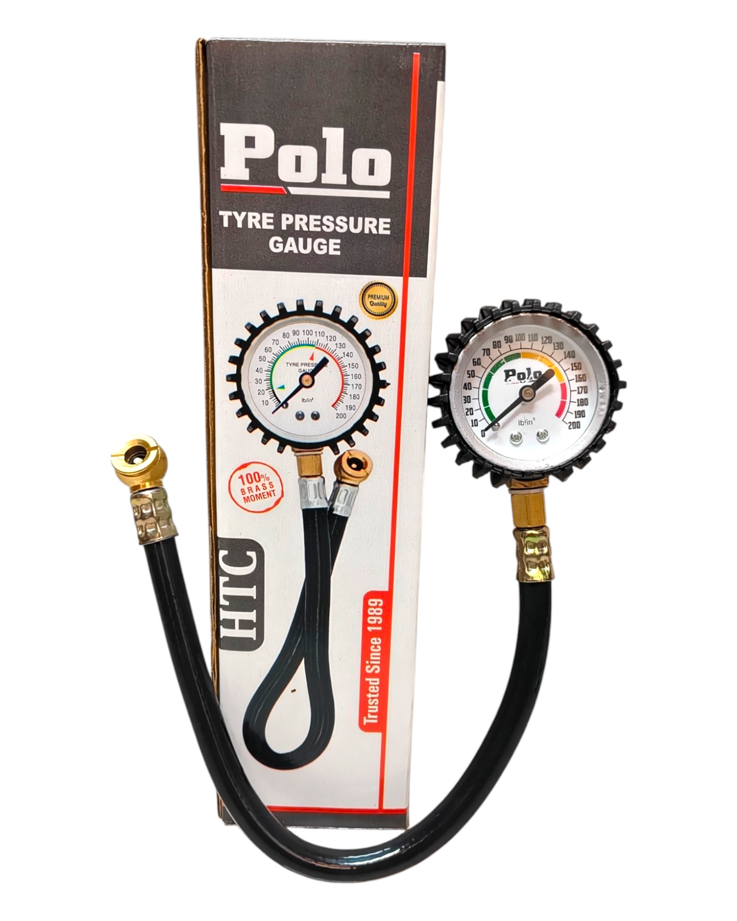 POLO HTC Tyre Pressure Gauge 2”