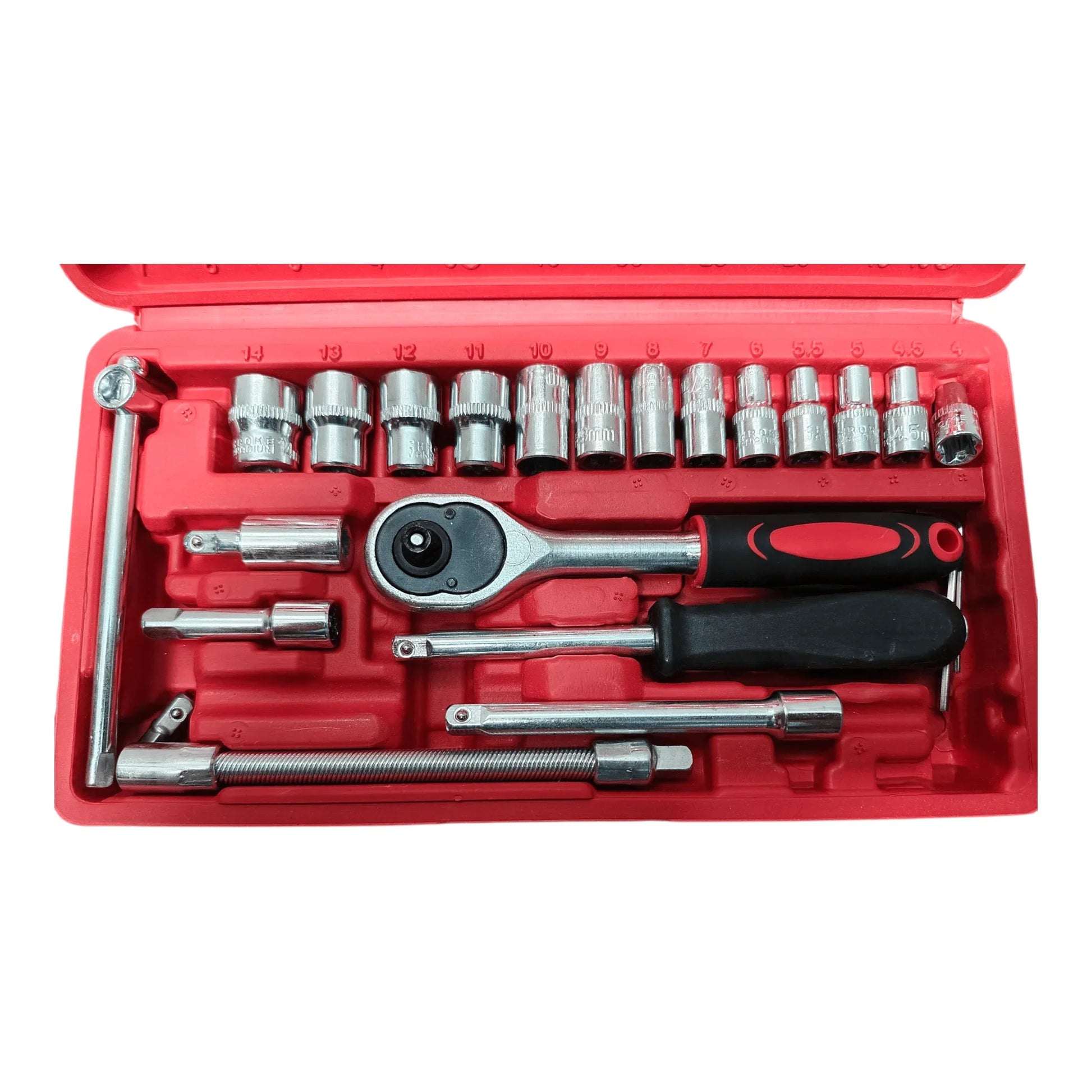 46 in 1 Tool Kit | Manual Socket & Screwdriver Set - Tyre Remolding