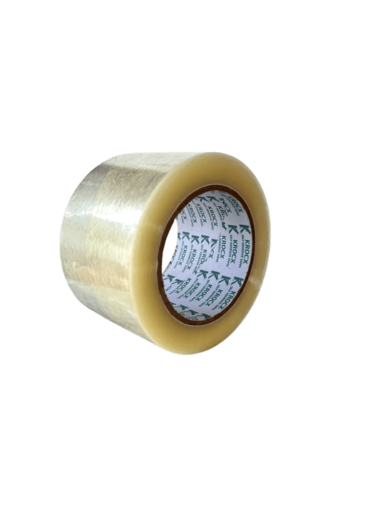 Kroxx 3-inch Packaging Tape - 200 Meter Roll - Tyre Remolding