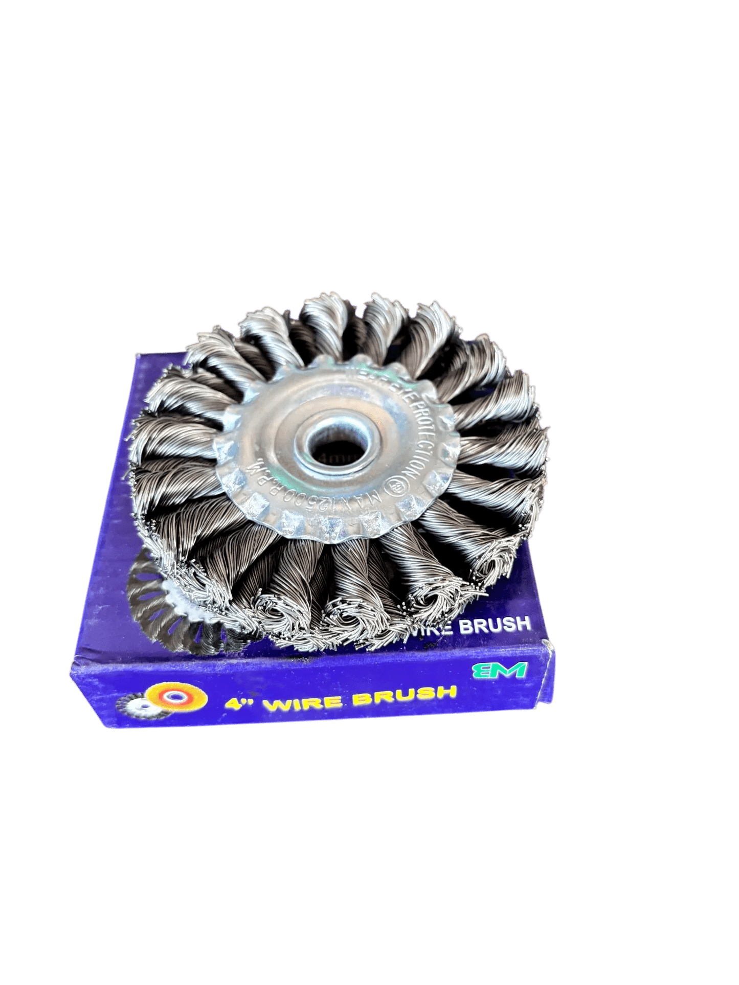 Mayur 4” Wire Brush for Tyre Retreading - 100mm x 14mm Hole - Tyre Remolding