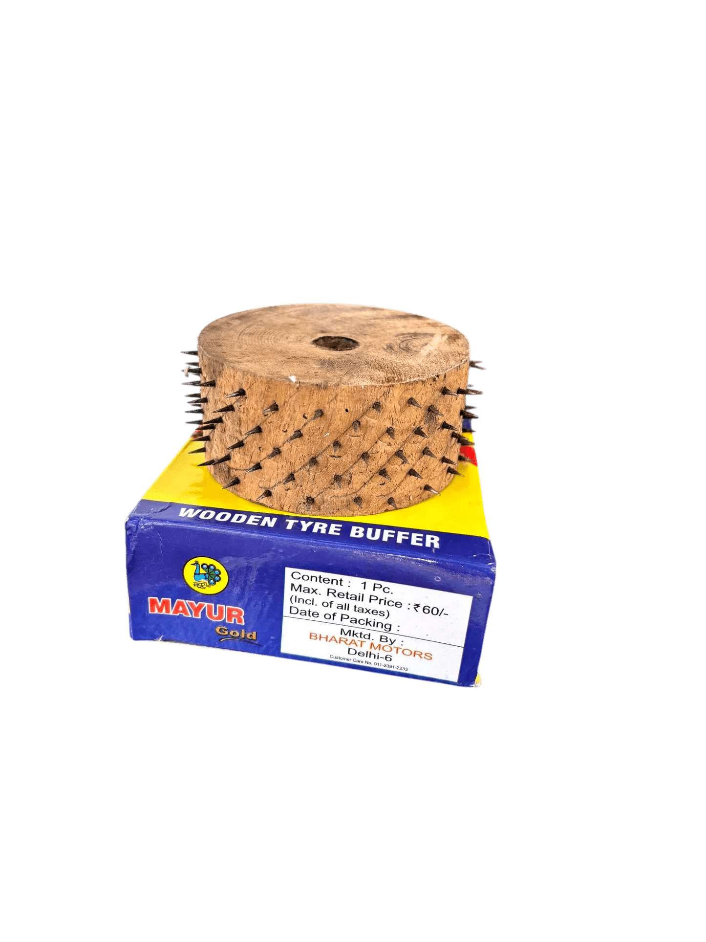 Mayur Gold Wooden Tyre Buffer for Tyre Retreading - Tyre Remolding
