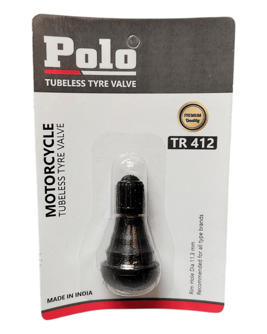 POLO Tubeless Bike Tyre Valve TR412 - Tyre Remolding