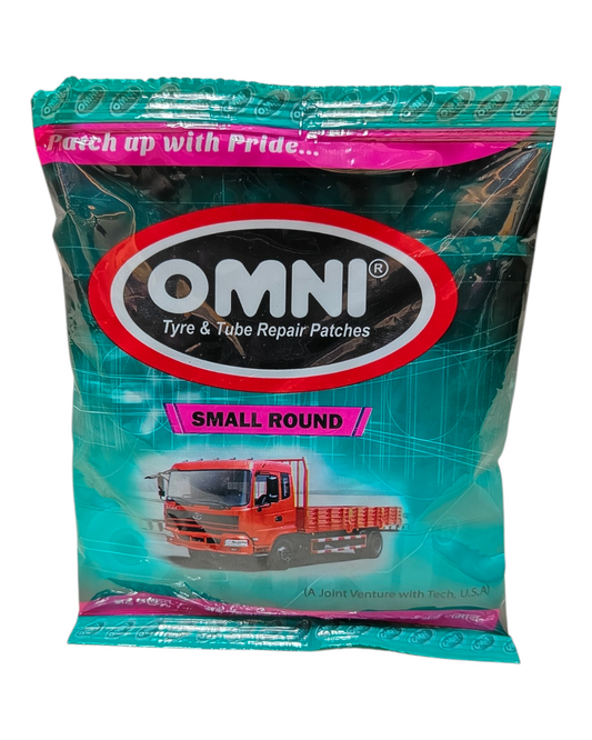 OMNI Small Round Tyre & Tube Repair Patches (Pack of 40pcs)