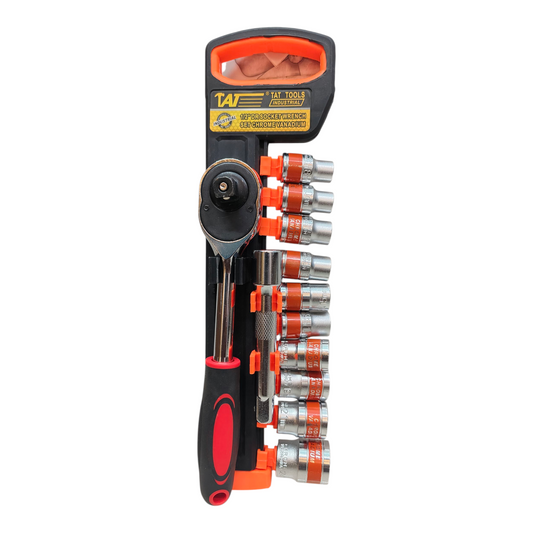 1/2" Drive Ratchet Socket Set – 13 Pcs Metric (8mm to 24mm)