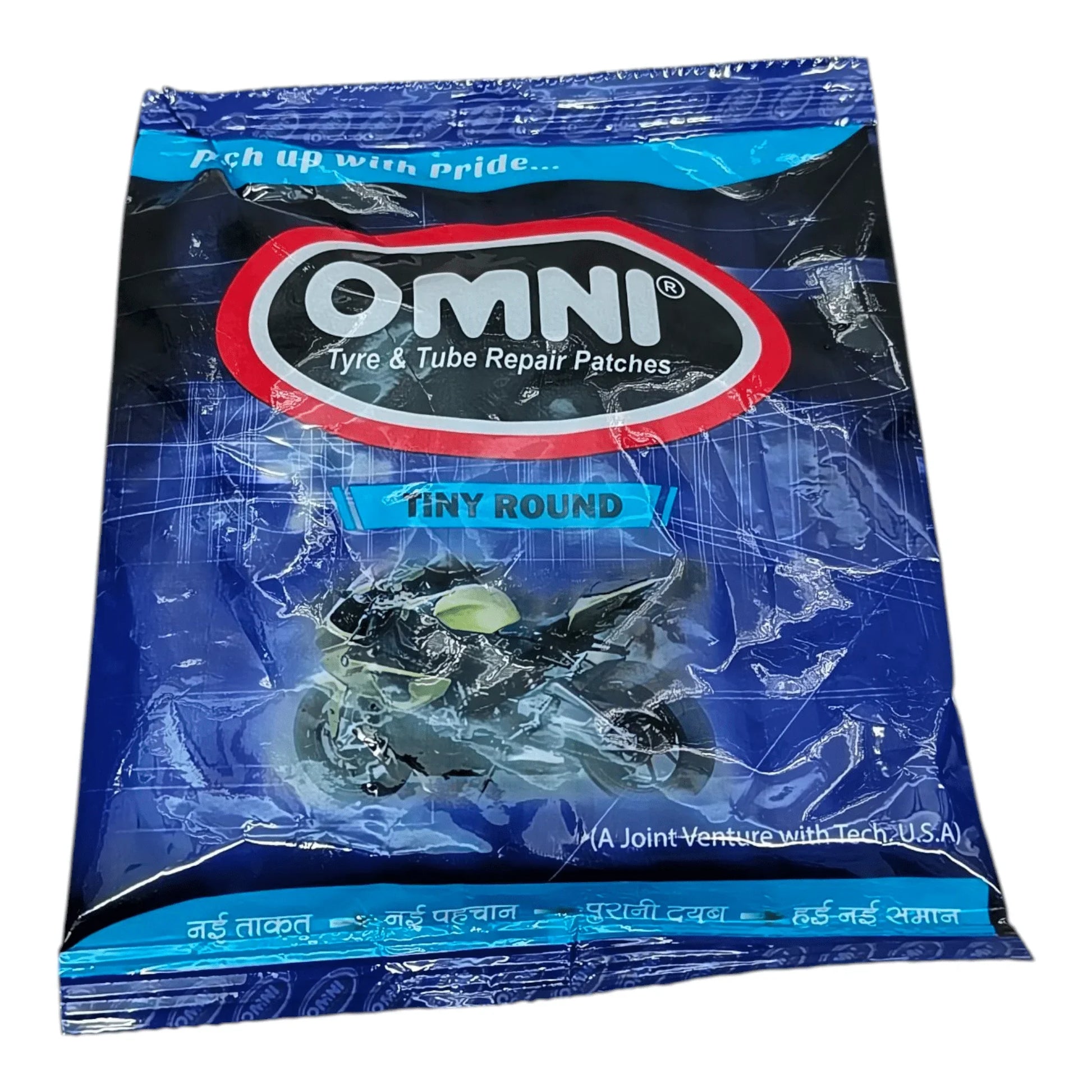 OMNI Tiny Round Tyre & Tube Repair Patches (Pack of 100pcs) - Tyre Remolding