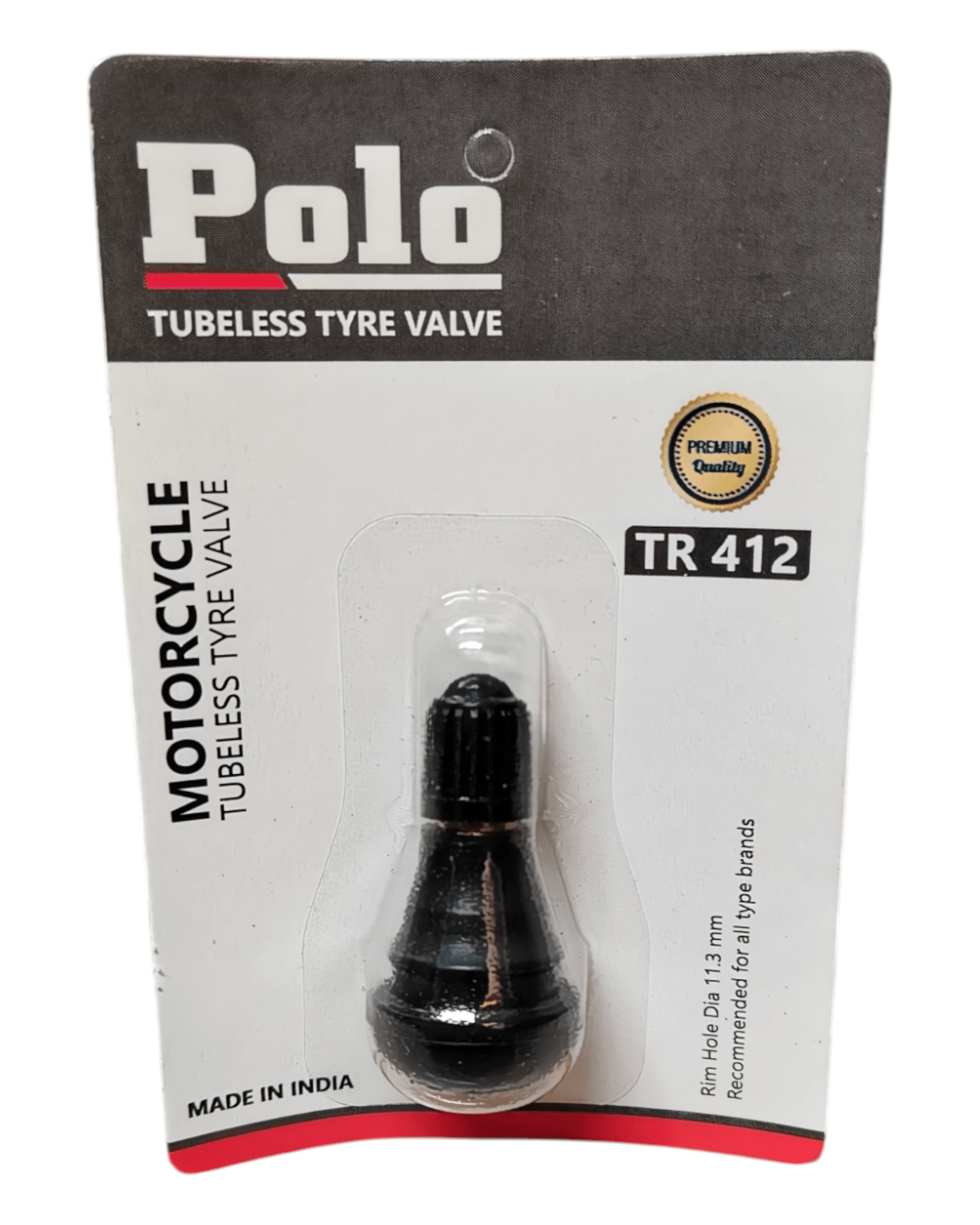 POLO Tubeless Bike Tyre Valve TR412 - Tyre Remolding