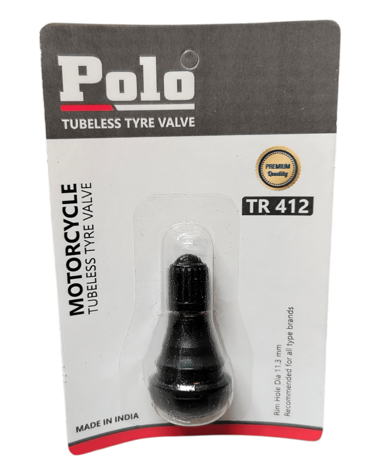 POLO Tubeless Bike Tyre Valve TR412 - Tyre Remolding