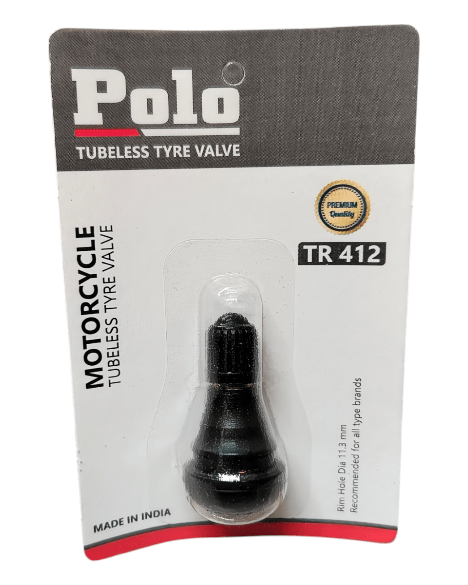 POLO Tubeless Bike Tyre Valve TR412 - Tyre Remolding