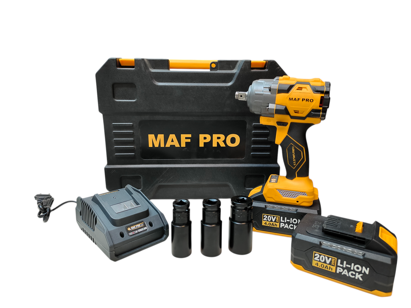 Maf Pro India Cordless Impact wrench (780N.m torque) CIWLI78002 20V Li-ion Batteries |
