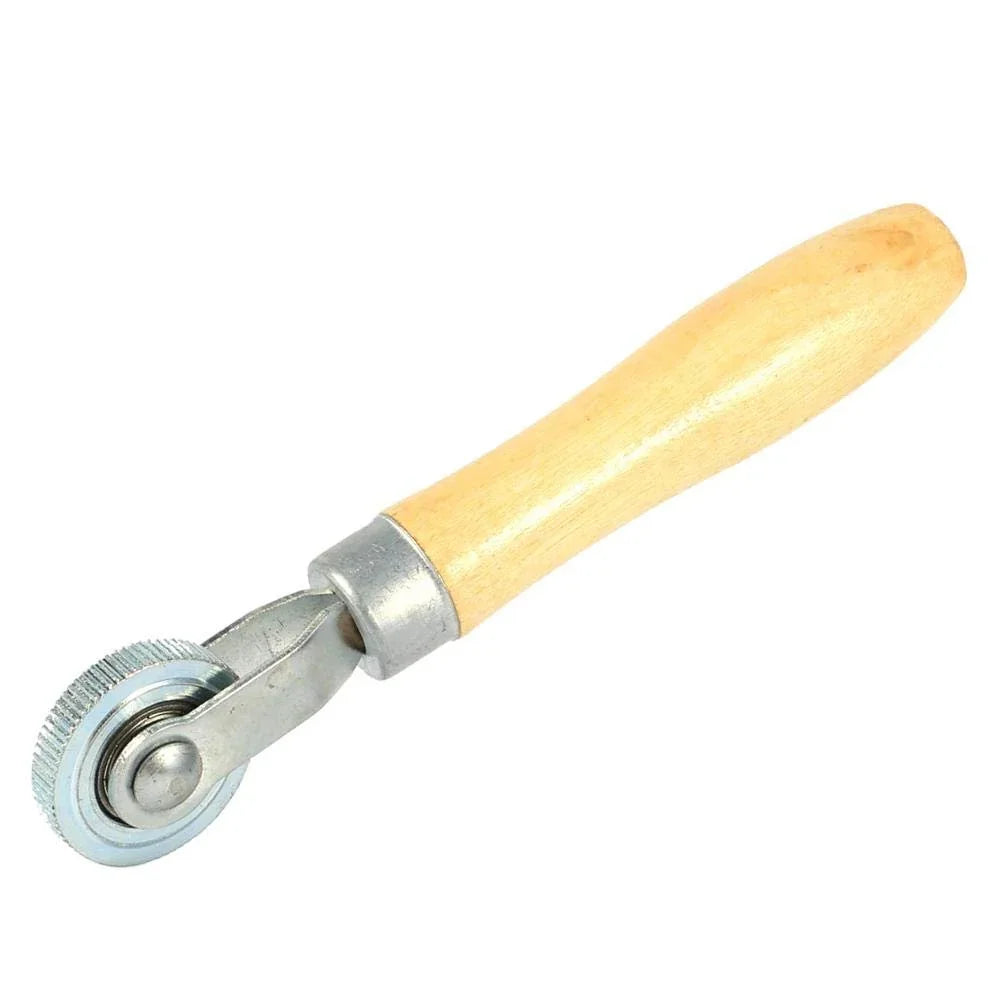 Tyre Patch Stitcher Roller Tool – Wooden Handle - Tyre Remolding 